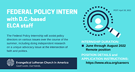 job federal policy intern