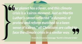 Earths Climate Crisis social message