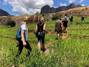 Experiencing landscape on retreat. Photo credit: YAGM Madagascar.